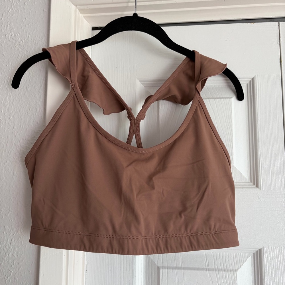 Like-new JoyLab Racerback Ruffle Sports Bra
